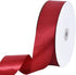 TONIFUL 1-1/2 Inch (40mm) x 100 Yards Dark Red Claret Wide Satin Ribbon Solid Fabric Ribbon for Gift Wrapping Chair Sash Valentine's Day Wedding B...
