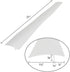Kitchen Silicone Stove Counter Gap Cover - Flexible Easy Clean Heat Resistant Wide & Long Gap Cap Fillers, Seals Spills Between Appliances, Furniture, Stovetop, Oven, Washer & Dryer, Set of 2 (White)