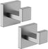HITSLAM Towel Hooks for Bathroom Wall Mounted, Brushed Nickel Bathroom Towel Hook, SUS304 Stainless Steel Robe Hook and Coat Hooks, Square Wall Ho...