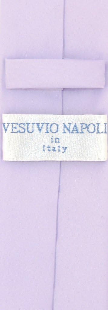 Vesuvio Napoli Lavender Purple Skinny 2.5" NeckTie Handkerchief Neck Tie Set...