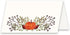 Koko Paper Co Thanksgiving Table Place Cards with Pumpkin and Fall Leaves | 50 Tent Style Dinner Setting Name Cards | Designed and Made in the U.S...