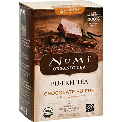 NUMI TEA TEA,OG2,CHOCOLATE PUERH, 16 BAG72...