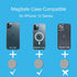 Sticky Magnetic Wall Holder for iPhone Magsafe, Wall Mount, Cradle for iPhone 15/14 / 13/12, pro, Mini, Pro Max, Pack of 2, with Command Strip Adh...