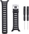 Watch Band Compatible with Suunto T1 T1C T3 T3C T3D T4C T4D, Soft Rubber Replacement Watch Strap for Suunto T Series Smart Watch, Black...