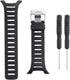 Watch Band Compatible with Suunto T1 T1C T3 T3C T3D T4C T4D, Soft Rubber Replacement Watch Strap for Suunto T Series Smart Watch, Black...