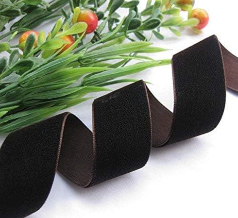 Chenkou Craft 5 Yards 1" Coffee Velvet Ribbon...