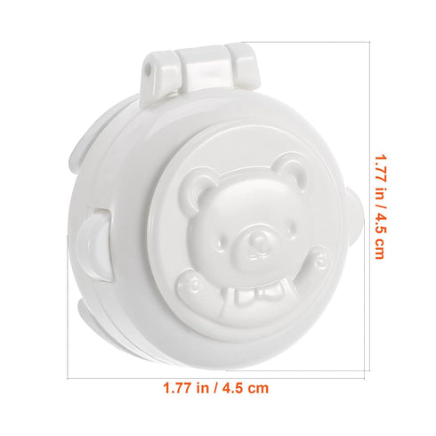 Homoyoyo 4Pcs Children Safety Button Security Lock Child Proof Car Computer Washing Machine Stove Key Start Button Protection Cover Baby Safety Lo...