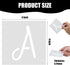38 Pieces Letter Stencils Reusable Plastic Letter Number Templates Alphabet Art Craft Stencils Symbol Numbers Craft Stencils Interlocking Stencil ...