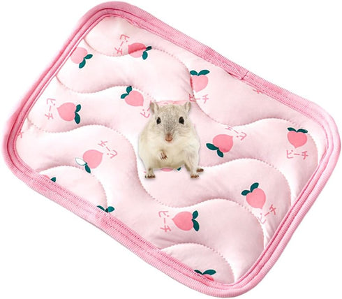 1 Pc Rectangular Summer Cooling Hamster Bed, Comfortable Sleep Mat Pad Cushion for Hamster/Hedgehog/Squirrel/Mice/Rats/Squirrel/Guinea Pig and Oth...