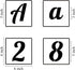 5 Inch Alphabet Letter Stencils for Painting - 62 Pack Letter and Number Stencil Templates for Painting on Wood, Reusable Cursive Numbers and Lett...