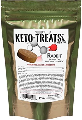 Keto-Treats Rabbit - for Dogs & Cats - 4.9 oz. Bag...