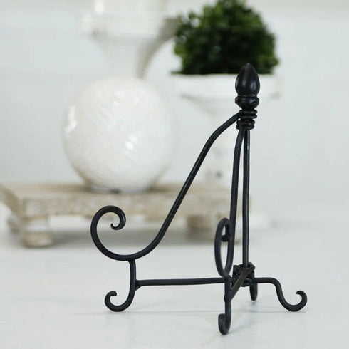 VIP Home and Garden Black Distressed Metal Easel, Small - 8"...