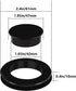 2 Pieces Silicone Patio Table Umbrella Hole Ring Plug and Cap Set for Outdoors Patio Garden Table Deck Yard, 2inch(Black)...