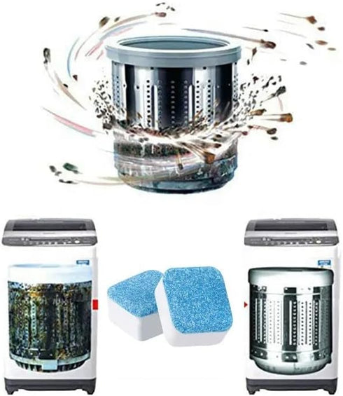 Washing Machine Cleaner Descaler Tablets – Deep Clean Formula, Cleans & Refreshes Front Load and Top Load Machines, Removes Odors, and Residue. An...