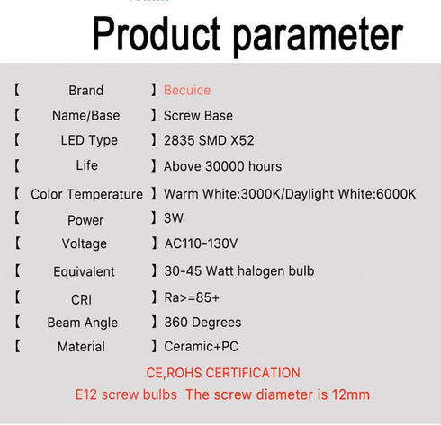 WE05X20431 Dryer Drum Light Bulb 22002263 3.5w 120v LED Bulb Replacement Part Compatible with Hotpoint GE Dryers for 14200559 14201091 2-PACK (Warm White)
