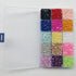 Chenkou Craft 10000pcs Assorted 15 Colors Imitation Half Flatback Pearl Bead 4mm Gem Scrapbook Craft DIY Beads + Plastic Box...