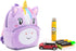 NICE CHOICE Cute Toddler Backpack Toddler Bag Plush Animal Cartoon Mini Travel Bag for Baby Girl Boy 2-6 Years(Puple Unicorn)...