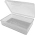 Travel Soap Box with lid - Clear White - Perfect for Traveling, Gym, or Storage. Made in The USA....