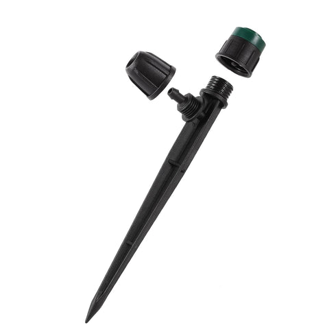 40Pcs Drip Irrigation Emitters Sprayers Fan Shape for 1/4" Tubing, Adjustable 360 Degree Water Flow Sprayers on 5.5" Arrow Stake for Garden Irriga...