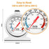 in Oven Thermometer for Grill Smoker BBQ 50-300°C/100-600°F, Instant Read Precision Stainless Steel Electric/Gas Oven Thermometers, Large Dial The...