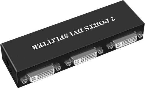 DVI Splitter 1x2 1In 2 Out DVI Switchers Video Splitter HD 1080P with US Power Adapter...
