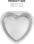 Luxshiny Heart Cake Pan 5pcs 4 Inch Mini Cake Pans Heart Shaped Cake Baking Moulds Aluminium Cake Tin Cheesecake Pan Bakeware for Wedding Birthday...