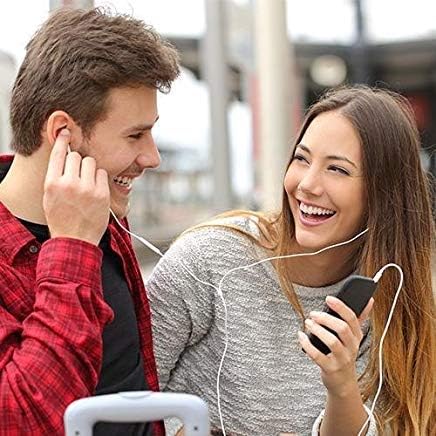 Ear Earbuds with Mic/Controller, Noise Cancelling (White)...