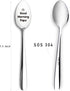 Good Morning Papa Spoon Engraved Funny Gift for Grandpa Father, Ice Cream Tea Coffee Cereal Lover Spoon Gifts for Thanksgiving Christmas Birthday...