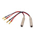 2-Packs 1/4 Inch TS Female to Banana Plug, 6.35mm Female Jack to Banana Plug Speaker, Flexible Silicone Audio Banana Plugs for Speaker Wire(6 inch...