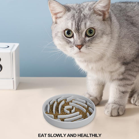 Silicone Slow Feeder Dog Bowls ?Slow Feeder Cat Bowl Wet Food with Suction Cups?Dog Puzzle Feeder ?Interactive Dog Feeder?Reduces Boredom, Anxiety...