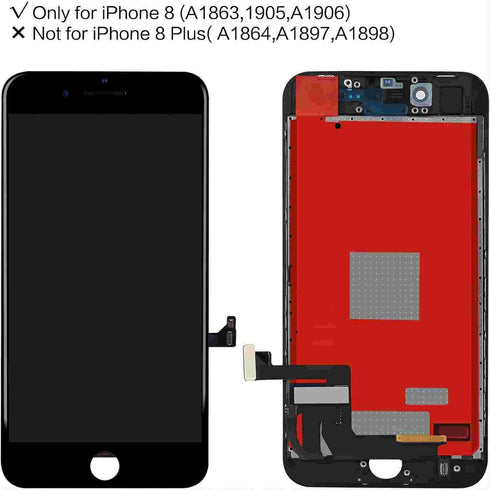for iPhone 8/SE2020 Screen Replacement Kit 4.7 Inch for iPhone 8 LCD Screen Replacement -Screen for iPhone 8 Digitizer, for iPhone 8 Display 3D To...