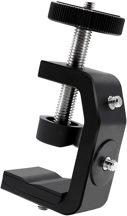 SLOW DOLPHIN Photography C Clamp Camera Clamp Mount with 1/4" Screw for Photo Studio Video DSLR,Cameras, Light Stand, Desk, Rods, Hooks, Shelves, ...