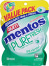 Mentos Pure Fresh Sugar-Free Chewing Gum with Xylitol, Spearmint, 120 Piece Bulk Resealable Bag (Pack of 1)...