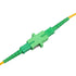 50PC Fiber Optical Coupler Green SC Singlemode Fiber Optic Adapter, SC Female to SC Female APC Single Mode Fiber Optical Coupler, Network Internet...
