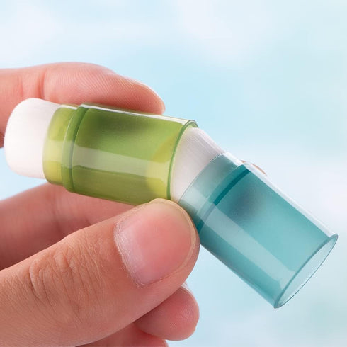 YOSENG 8 Rainbow Soft Bristle Blender Brushes Storage Container Card Making Mini Blending Tools?Dark 2 Pack?...