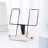MSDADA Metal Book Stand for Desk, Adjustable Reading Rest Book Holder, Portable Cookbook Documents Holder, Sturdy Typing Stand for Recipes Textboo...
