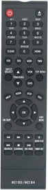 NC180UH NC184UH NC180 NC184 Replace Remote Control Applicable for Funai DVD VCR ZV427FX4 ZV427FX4A ZV427FX4 A, Sanyo DVD Recorder VCR FWZV475F...