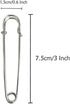 Safety Pins Extra Large Heavy Duty - YiwerDer 22PCS 3Inch Blanket Pins, Strong & Sturdy Bulk Pins for Blankets, Skirts, Crafts, Kilts - Silver...