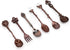Fdit 6Pcs/Set Vintage Carved Coffee Spoon Teaspoon Retro Zinc Alloy Dessert Coffee Tableware Spoons Cutlery Kitchen(Red Bronze)...