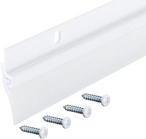 36 Inch Triple Fin Vinyl Door Sweep, White Finish – MD Building Products 05215...