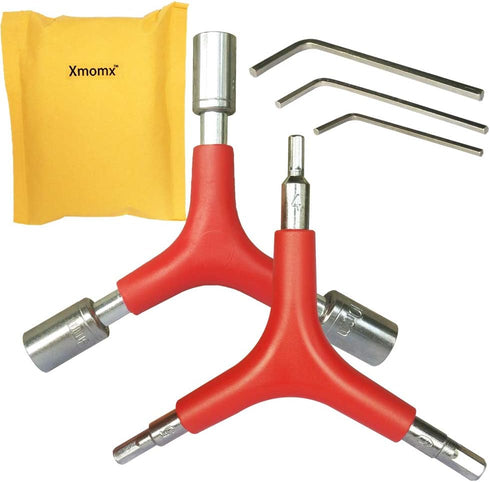 Three Way Triangle Allen Wrench Outer Spanner 4/5/6mm Bike Bicycle Cycling Y-Type 8/9/10mm Socket Wrench Hex L-Wrench 2/2.5/3mm Repair Tool...