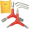 Three Way Triangle Allen Wrench Outer Spanner 4/5/6mm Bike Bicycle Cycling Y-Type 8/9/10mm Socket Wrench Hex L-Wrench 2/2.5/3mm Repair Tool...