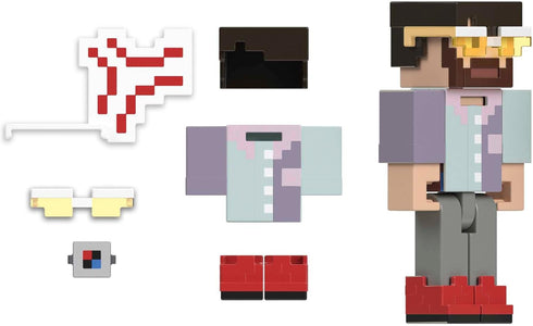 Mattel Minecraft Creator Series Action Figure & Accessories Set, 3.25-in Scale Camp Enderwood Rougarou & DLC Codes...