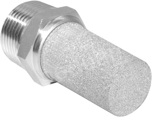 Beduan 316 Stainless Steel Air Pneumatic Mufflers 3/4 NPT Male Thread Sintered Exhaust Muffler Silencer Protruding(Pack of 2)...