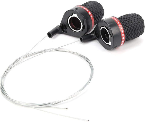 V GEBY Bike Speed Shifter Outdoor Mountain Thumb Gear Shifters with Grips SpeedshifterLever and Set, 1 Pair...