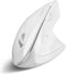 Perixx PERIMICE-813W Bluetooth Vertical Mouse - Wireless 3-in-1 Multi-Device Spec - Travelling Carry Bag - Ergonomic Right-Handed Design - White...