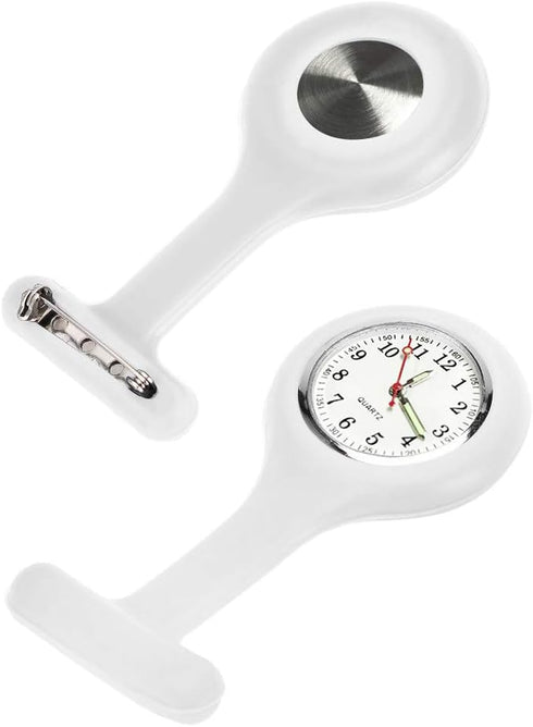 Set of 3 Nurse Fob Watches, Silicone Doctor Pocket Lapel Clip On Watches Gift...