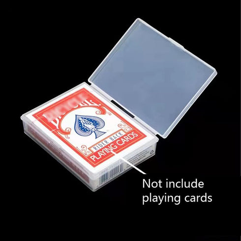 4 Pcs Playing Card Case, Playing Card Box,Playing Card Storage Box, Card Deck Holder for Bank Card, Business Card, Game Cards...