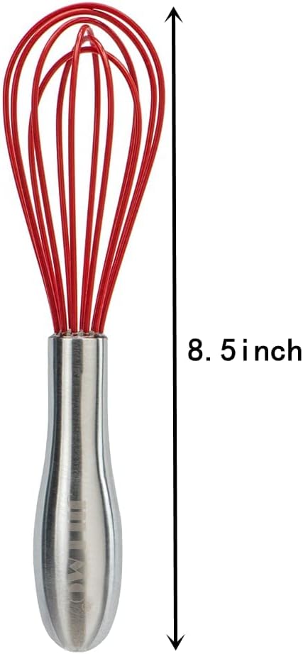 Jillmo Whisk, 8.5inch Silicone Whisk...