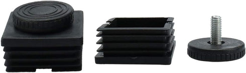 uxcell M8 Leveling Feet 50 x 50mm Square Insert Adjustable Furniture Glide 2 Sets...